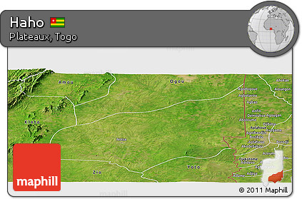 Satellite Panoramic Map of Haho