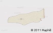 Shaded Relief Panoramic Map of Haho, cropped outside