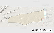 Shaded Relief Panoramic Map of Haho, lighten