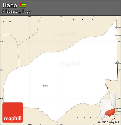 Classic Style Simple Map of Haho