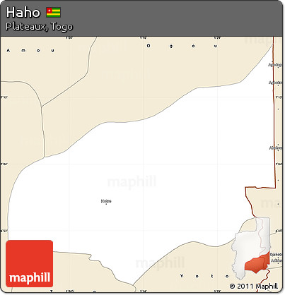 Classic Style Simple Map of Haho