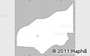 Gray Simple Map of Haho, cropped outside