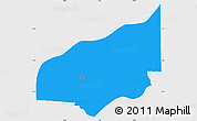 Political Simple Map of Haho, single color outside