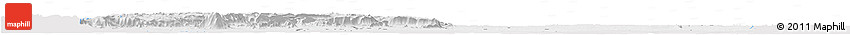 Silver Style Horizon Map of Plateaux, single color outside