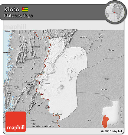 Gray 3D Map of Kloto