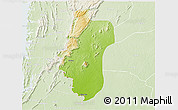Physical 3D Map of Kloto, lighten