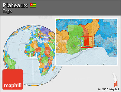 Political Location Map of Plateaux