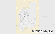 Classic Style Map of Plateaux, single color outside
