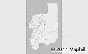 Gray Map of Plateaux, single color outside