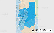 Political Shades Map of Plateaux, lighten