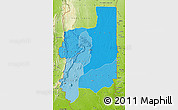 Political Shades Map of Plateaux, physical outside