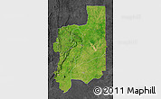 Satellite Map of Plateaux, darken, desaturated