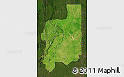 Satellite Map of Plateaux, darken