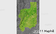 Satellite Map of Plateaux, desaturated