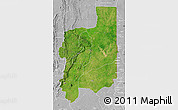 Satellite Map of Plateaux, lighten, desaturated