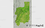 Satellite Map of Plateaux, lighten, semi-desaturated