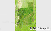 Satellite Map of Plateaux, physical outside