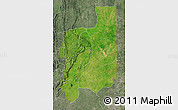 Satellite Map of Plateaux, semi-desaturated