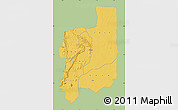 Savanna Style Map of Plateaux, single color outside