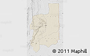 Shaded Relief Map of Plateaux, lighten, desaturated