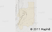 Shaded Relief Map of Plateaux, lighten, semi-desaturated