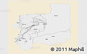 Classic Style Panoramic Map of Plateaux, single color outside