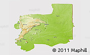 Physical Panoramic Map of Plateaux, cropped outside