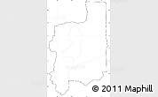 Blank Simple Map of Plateaux, cropped outside, no labels