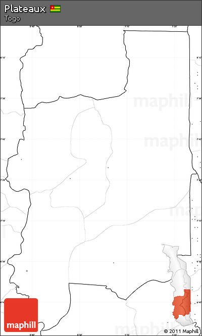 Blank Simple Map of Plateaux, no labels