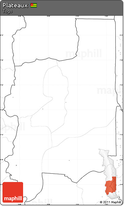 Blank Simple Map of Plateaux, no labels