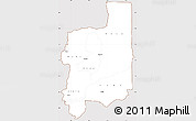 Classic Style Simple Map of Plateaux, cropped outside