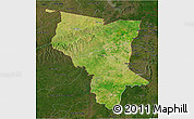 Satellite 3D Map of Savanes, darken