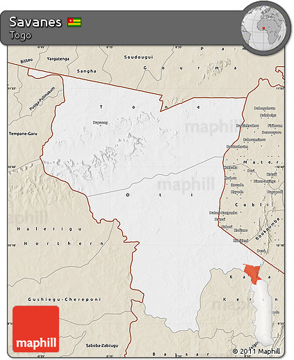 Classic Style Map of Savanes