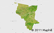 Satellite Map of Savanes, single color outside