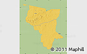 Savanna Style Map of Savanes, single color outside