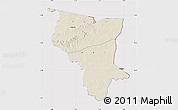 Shaded Relief Map of Savanes, cropped outside