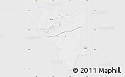 Silver Style Map of Savanes, single color outside