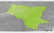 Physical Panoramic Map of Savanes, desaturated