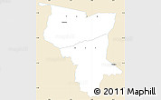 Classic Style Simple Map of Savanes, single color outside