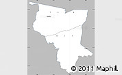 Gray Simple Map of Savanes, single color outside