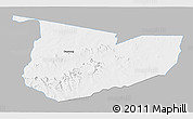 Gray 3D Map of Tone, single color outside