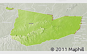 Physical 3D Map of Tone, lighten, semi-desaturated