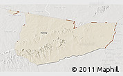 Shaded Relief 3D Map of Tone, lighten, semi-desaturated