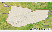 Shaded Relief 3D Map of Tone, satellite outside