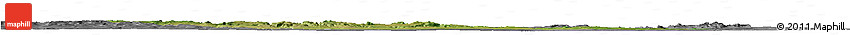 Satellite Horizon Map of Tone, desaturated