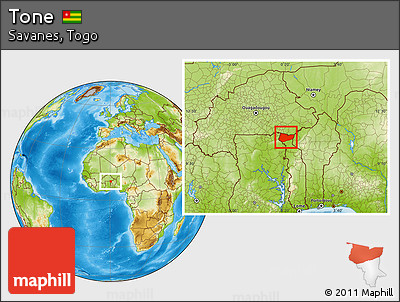 Physical Location Map of Tone