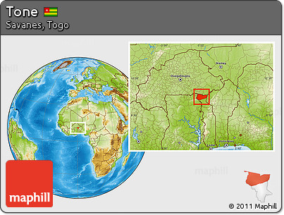 Physical Location Map of Tone