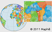 Political Location Map of Tone, highlighted parent region