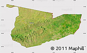 Satellite Map of Tone, cropped outside