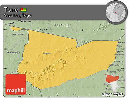 Savanna Style Map of Tone